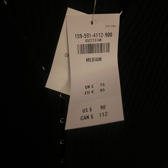 Abercrombie // Black Ribbed Sweater Dress - Picture 3 of 5